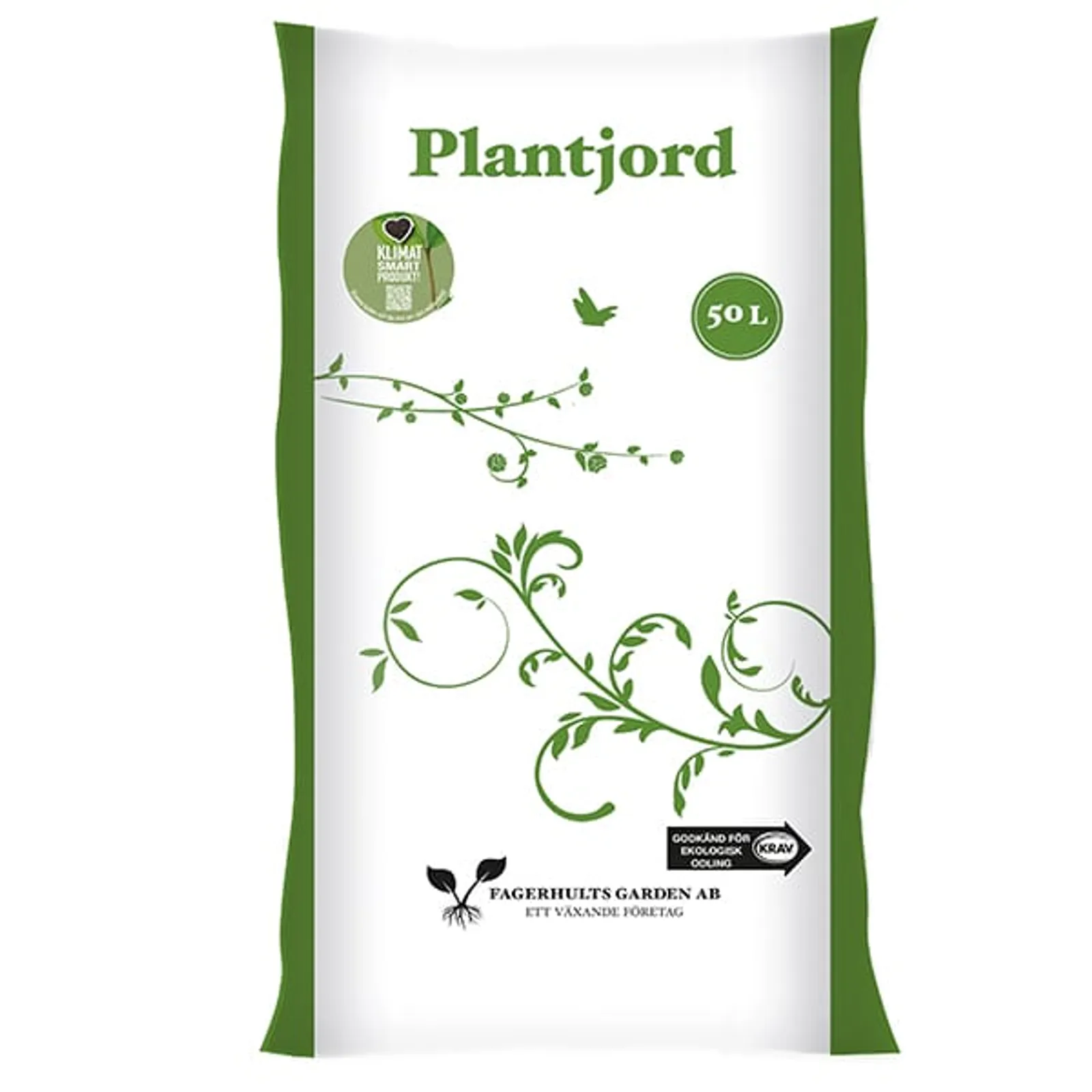 Plantjord Grön Fagerhults KRAV, Pall 50l (45st)