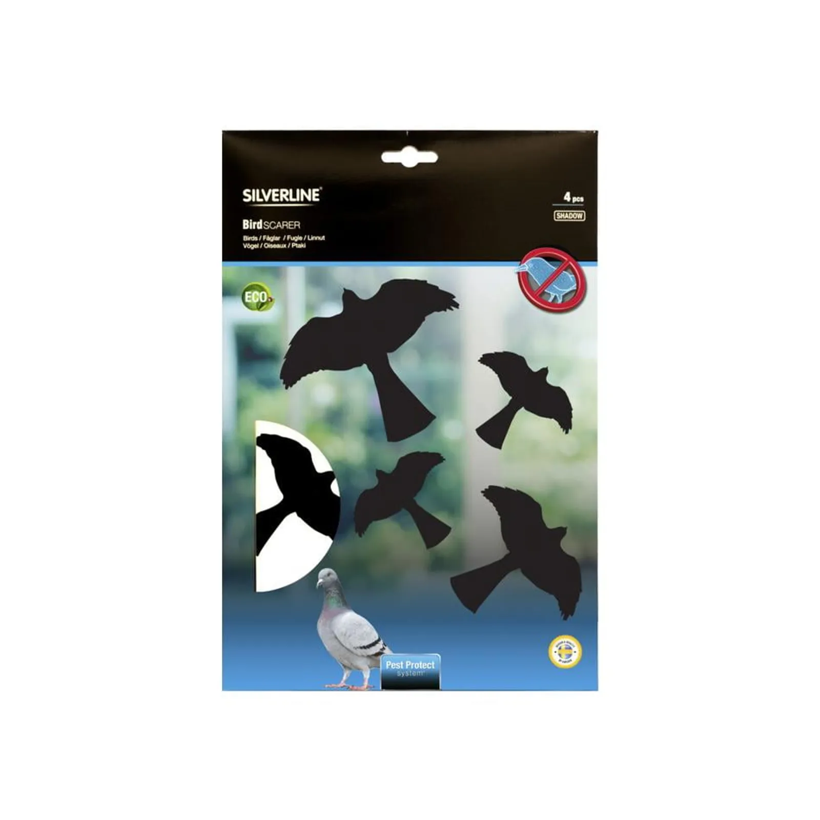 Fågelskrämma Silverline Siluett Shadow (2+2 St)