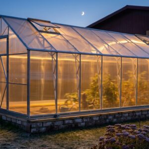 Växthus EcoSlider House 12,48 m² - galvaniserat stål