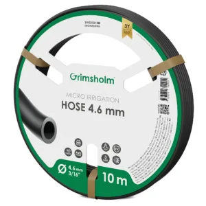 Grimsholm mikrobevattningsslang 4,6 mm (3/16") – 10 m flexibel slang för egen mikrobevattning