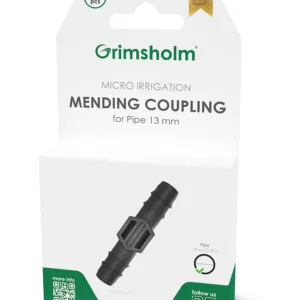 Grimsholm skarvkoppling 13 mm (1/2") för mikrobevattningsrör – 3-pack