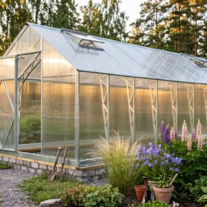 Växthus EcoSlider House 12,48 m² - galvaniserat stål